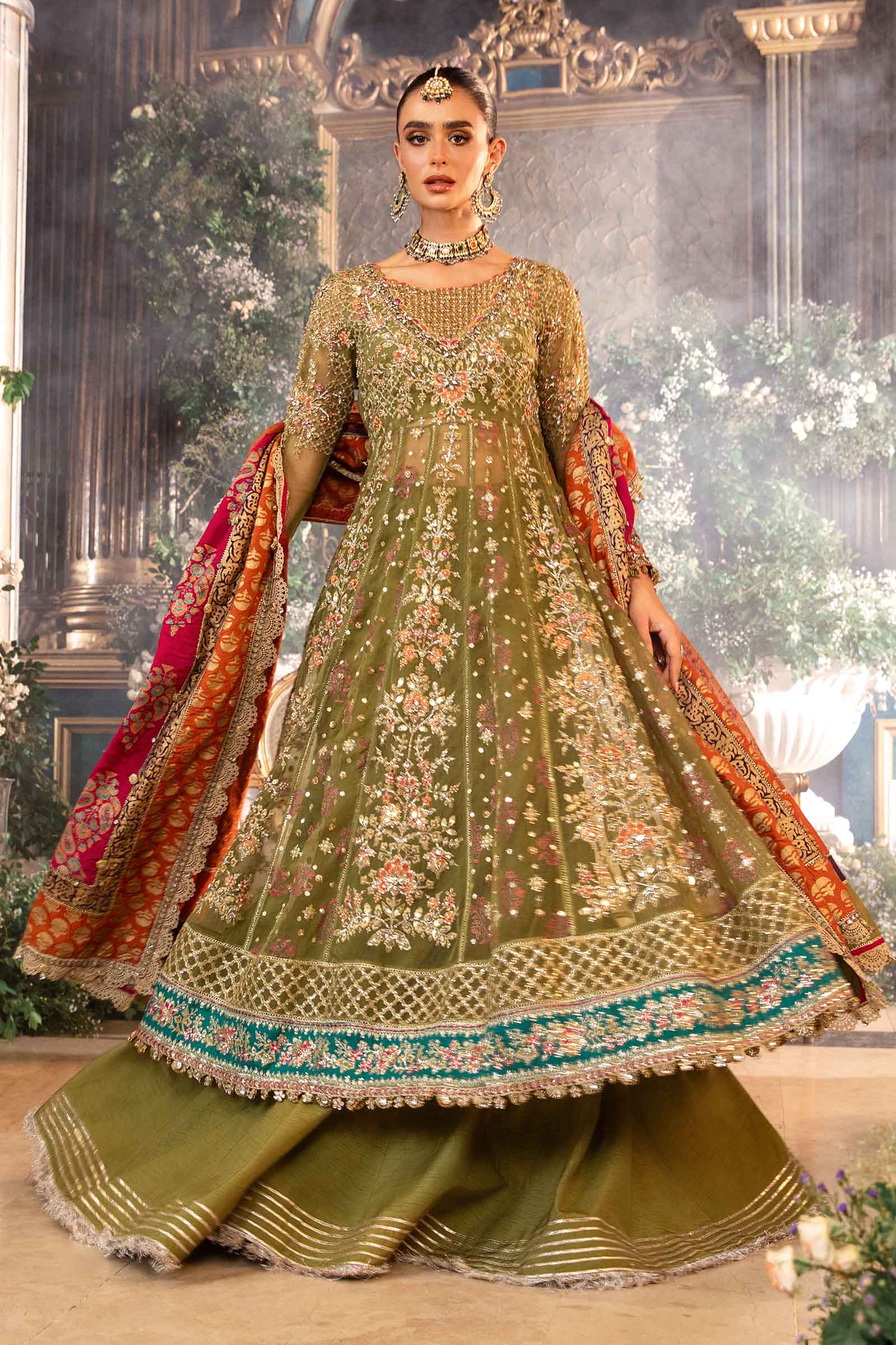 D-6Front-3_2400x2400 MARIA.B. 3 Piece Unstitched Embroidered Organza Suit | BD-2906