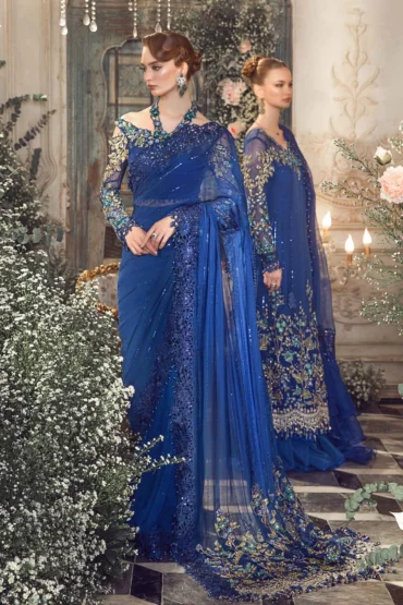 Maria B Unstitched Mbroidered | Cobalt Blue BD-2704
