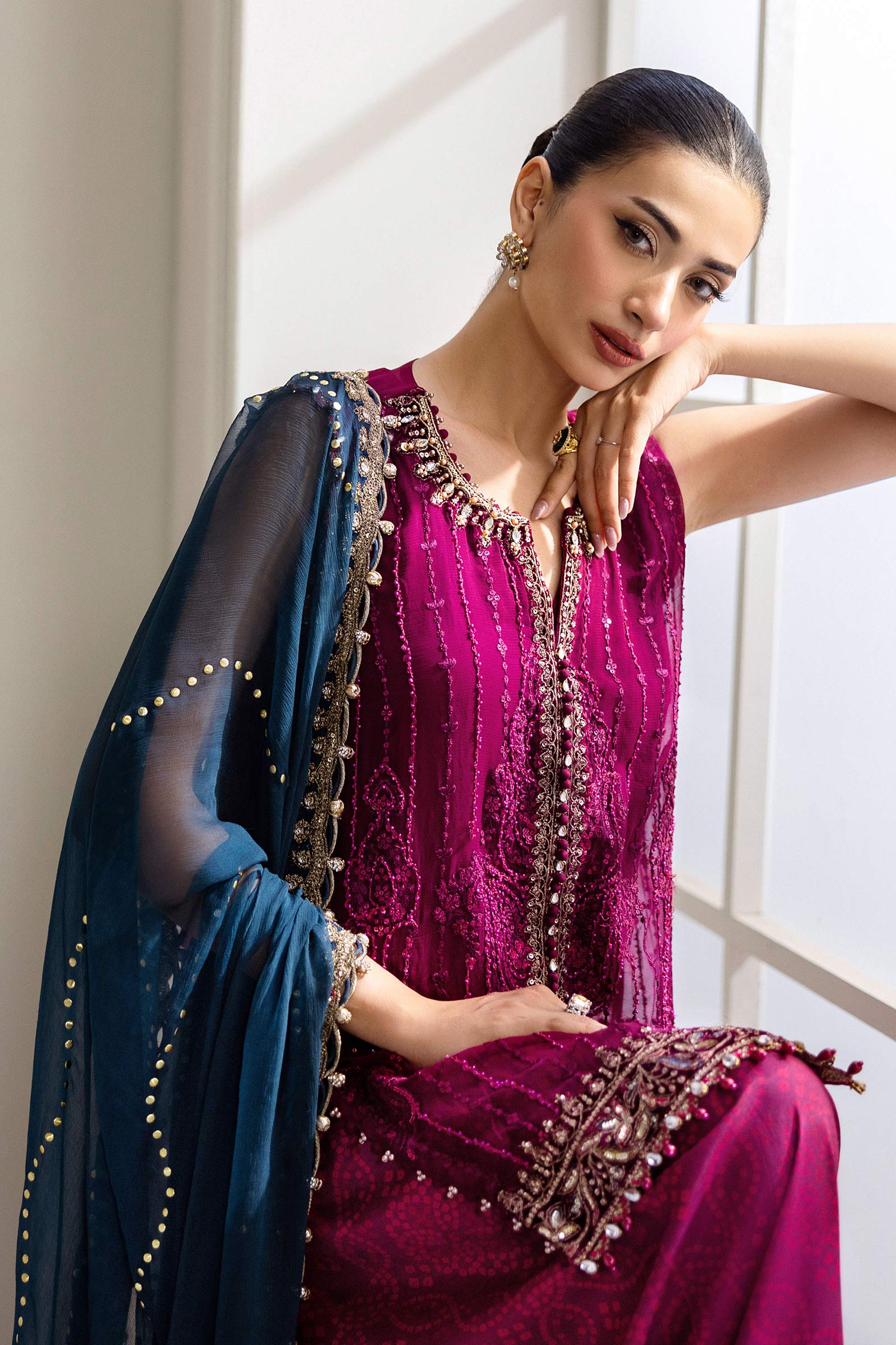 maria b 3 piece unstitched embroidered chiffon suit | mpc 25 102 maria b 3 piece unstitched embroidered chiffon suit | mpc 25 102